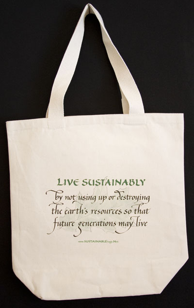 Live Sustainably Reuseable Bag